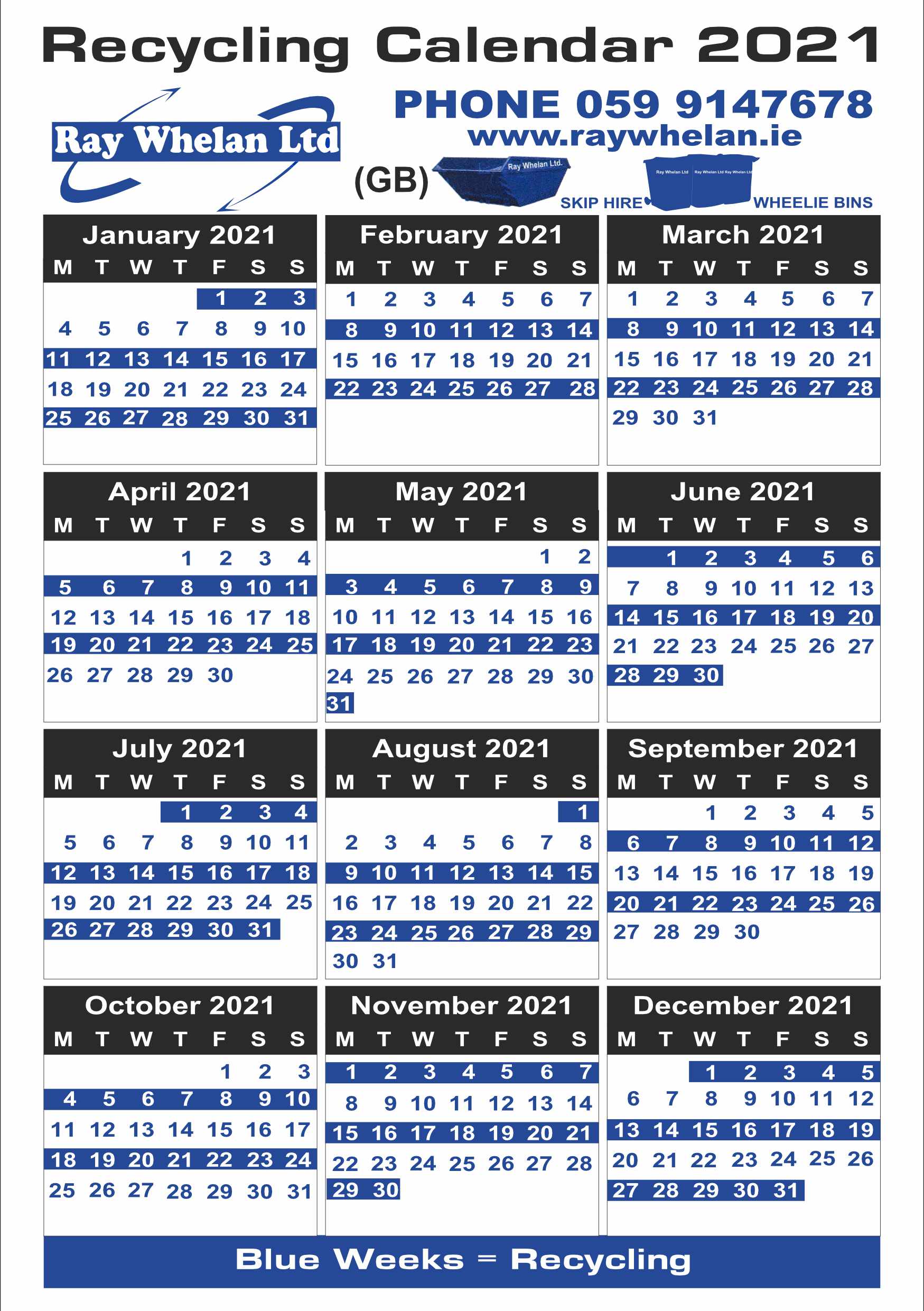 Village Of Waterford Wi Garbage Pickup May 2022 Calendar September
